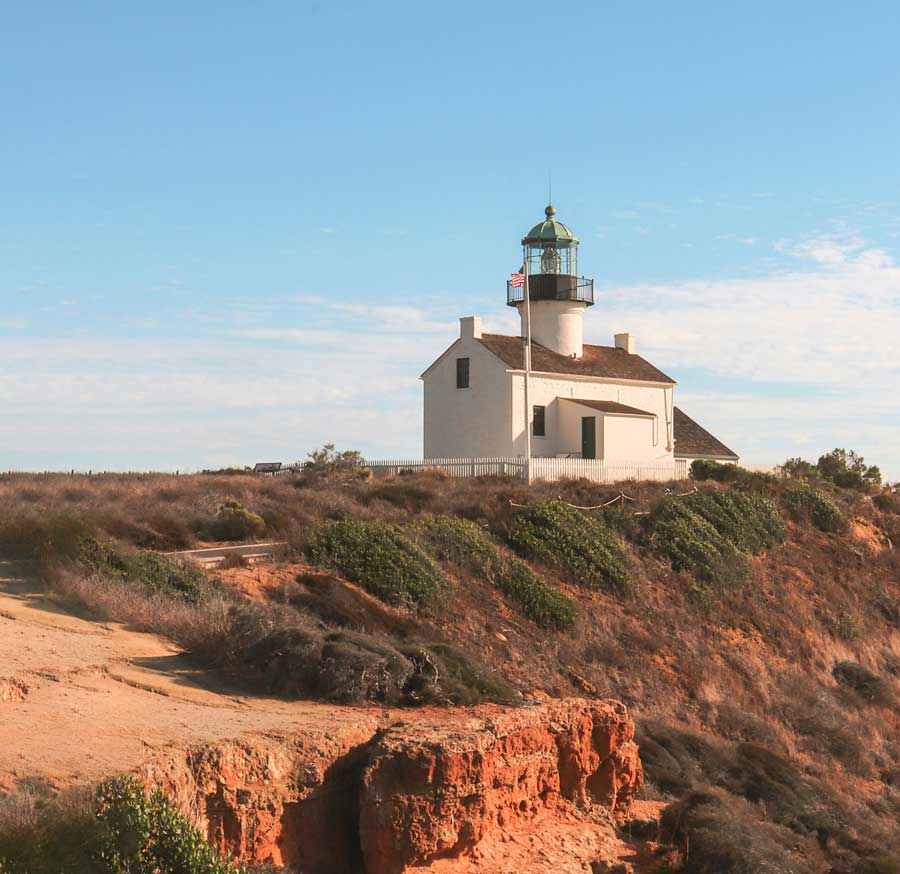 Old Point Loma Lighthouse in San Diego